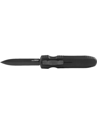 Sog Knife Pentagon Otf - Blackout 3.79" Dbl Edge Blade