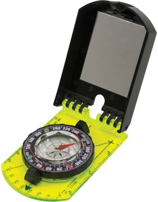 Ust Hi Vis Folding Map Compass - W-swivel Bezel 2.3oz