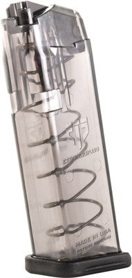 Ets Magazine Glock 19 9mm 15rd - Translucent Fits 19-26