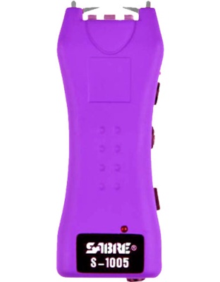 Sabre Stun Gun Flashlight Mini - W-holster 1.600uc Purple