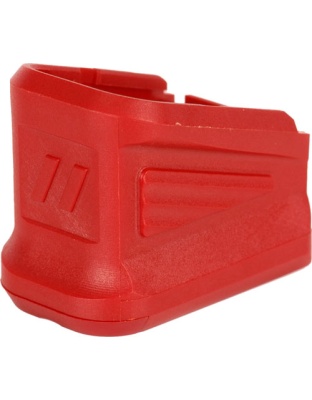Zev Bpad-g17-5-r +5 Basepad - Glock 9mm & .40 Magazine Red