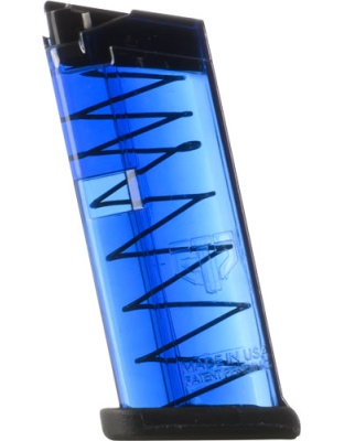 Ets Magazine Glock 43 9mm 6rd - Trans Blue Fits 43