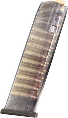 Ets Magazine Glock 9mm 22rd - Translucent Fits 17-19-26-34