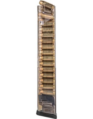 Ets Magazine Glock 22 40sw - 30rd Translucent 22-23-24-27
