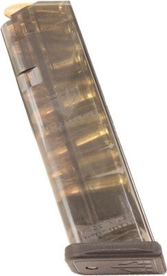 Ets Magazine Glock 17 9mm 10rd - Translucent Fits 17-19-26-34