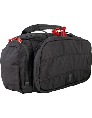 Grey Ghost Gear Range Bag - Black W-red Zipper Pulls