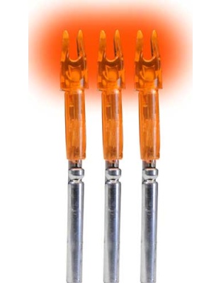 Lumenok Lighted Nock - X-series Hd Orange 3pk