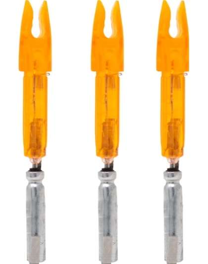 Lumenok Lighted Nock - X-series Hd Orange 3pk
