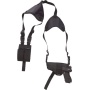 Bulldog Deluxe Hztl-shoulder - Holster Rh-lh 2-4" Bbl Black