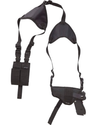 Bulldog Deluxe Hztl-shoulder - Holster Rh-lh 4-4.5" Bbl's Blk
