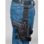 Bulldog Tactical Leg Holstr Rh - Black W-mag Pouch Large Autos