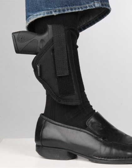 Bulldog Ankle Holster Rh Black - Sub Compact Autos W-2"-3" Bbl