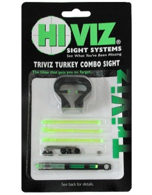 Hiviz Shotgun Deer-turkey Set - Triviz 1-4"-3-8" Vent Ribs