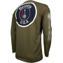 Beretta T-shirt Long Sleeve - Usa Logo Medium Od Green