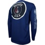 Beretta T-shirt Long Sleeve - Usa Logo Medium Navy Blue