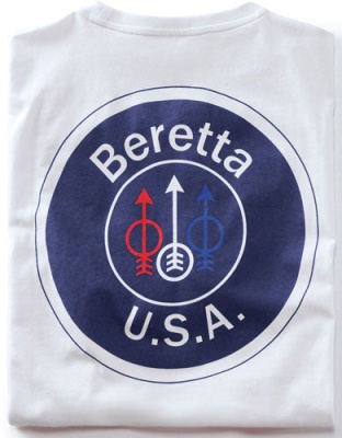 Beretta T-shirt Usa Logo - Large White