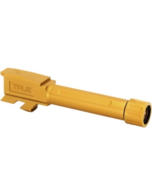True Precision Glock 43 Barrel - Threaded Gold Tin