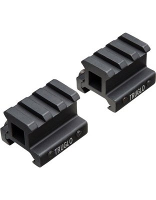 Truglo 2-piece Picatinny Riser - Mount 3-4" Rise 1.36" Length