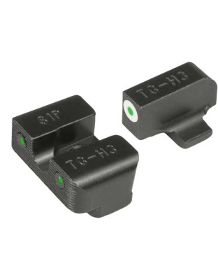 Truglo Sight Set Sig 6-8 - Tritium Pro White W- U-notch