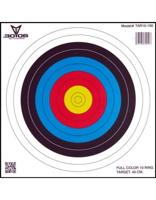 30-06 Outdoors Paper Target - Archery 10-ring 17"x17" 100ct