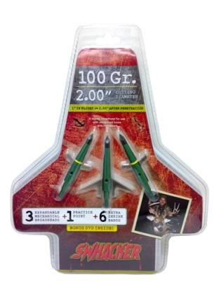 Swhacker Broadhead 2-blade - 100gr 2" Cut 3-pk