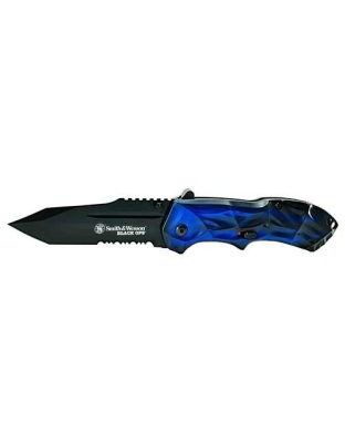 S&w Knife Black Ops 3rd Gen. - Blue Handle Magic Assist
