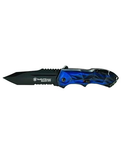 S&w Knife Black Ops 3rd Gen. - Blue Handle Magic Assist