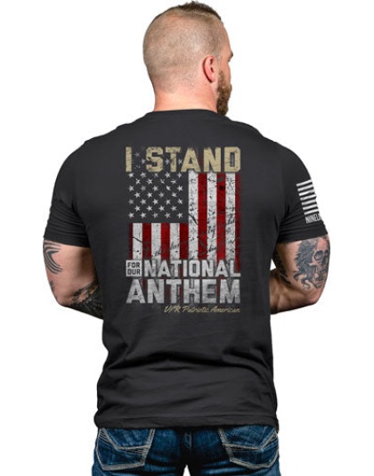 Nine Line Apparel I Stand Mens - T-shirt Midnight Navy 3xl