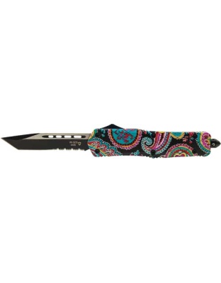Templar Knife Small Otf Quilt - 3.5" Black Tanto Serrated
