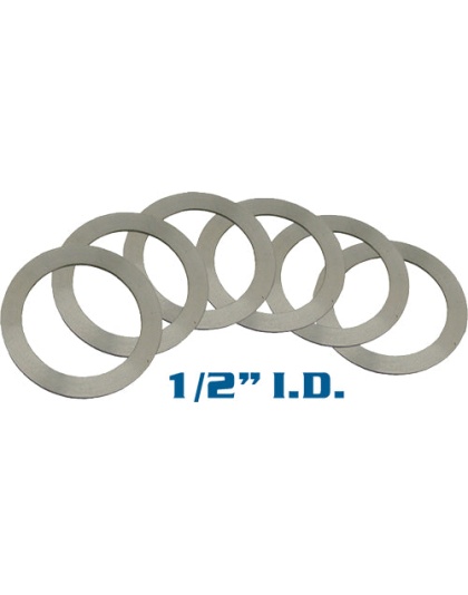 Yhm Barrel Shim Set 1-2" I.d. - Set Of 6