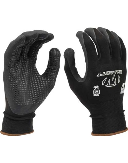 Walkers Coated Nylon Glove - 15ga Shell W-xtra Grip Palm Lg