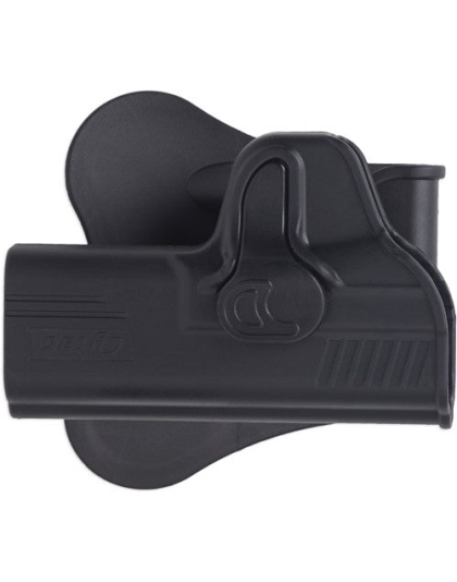 Bulldog Rr Holster Paddle Poly - S&w Shield 9-40 Black Rh