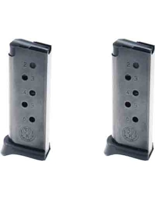 Ruger Magazine Lcp .380acp - 6-rounds W-finger Ext. 2-pack