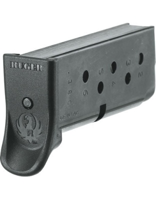 Ruger Magazine Lcp .380acp - 6-rounds W-finger Ext. Steel
