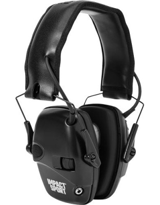Howard Leight Impact Sport - Black Electronic Muff Nrr22