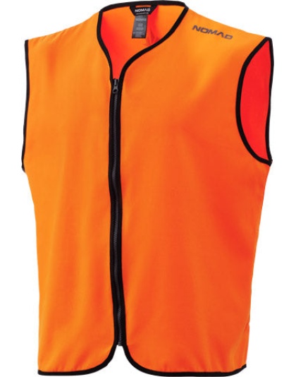 Nomad Blaze Orange Vest W- - Nomad Logo On Back Lrg-xl