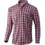 Nomad Stretch Lite Plaid Ls - Button Down Navy-red Xx-large