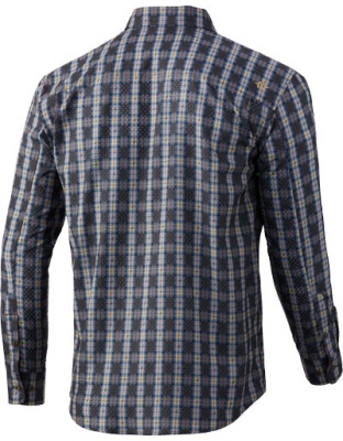 Nomad Stretch Lite Plaid Ls - Button Down Mud Large