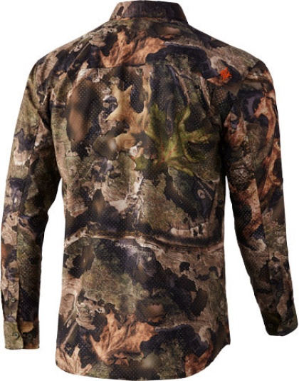 Nomad Stretch Lite Ls Button - Down Mossy Oak Migrate X-large
