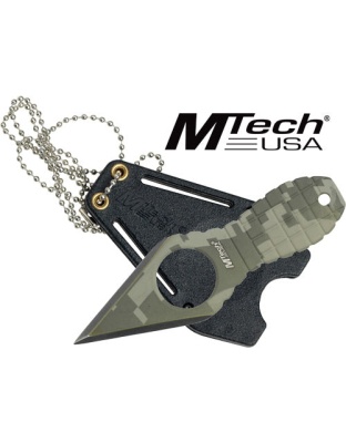 Mc Mtech 2.25" Spear Point - Neck Knife W-sheath Stonewash