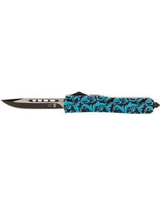 Templar Knife Slim Otf Maiden - Teal-blk Gloss 3.5" Blk Droppt