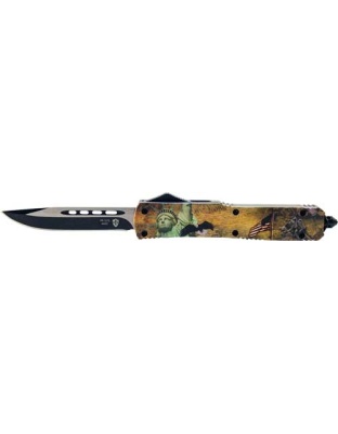 Templar Knife Slim Otf Liberty - 3.5" Black Drop Point