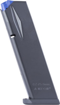 Mec-gar Magazine Cz 75b - 9mm 17rd Flush Fit Afc-black