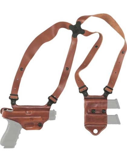 Galco Miami Ii Shoulder System - Rh Leather 1911 3-5" Tan