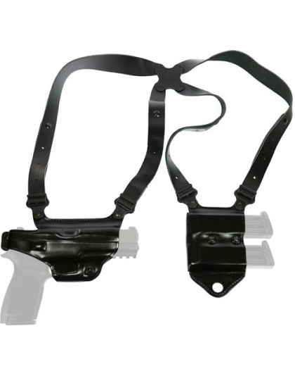 Galco Miami Ii Shoulder System - Rh Leather Sig P226-229 Blk