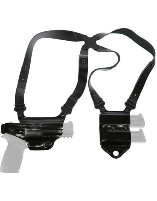 Galco Miami Shoulder System - Rh Leather Glk 17-19-22-23 Blk