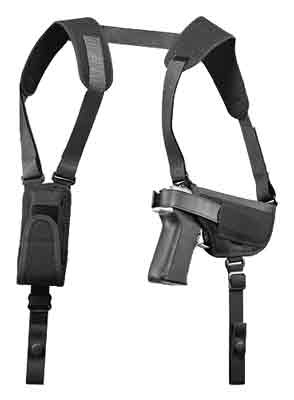 Michaels Pro-pak Hztl-shoulder - Holster #5 Rh-lh Nylon Black