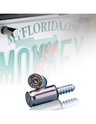 2 Monkey License Plate Bolts - 45 Cal Nickle 2-pack