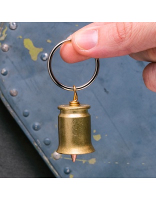 2 Monkey Motorcycle Bell - 50 Cal Bmg Brass