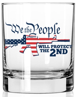 2 Monkey Whiskey Glass - We Will Protect The 2nd
